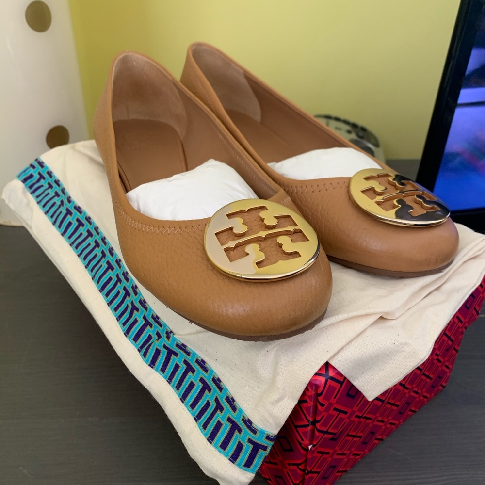 Tory Burch Camel Flats